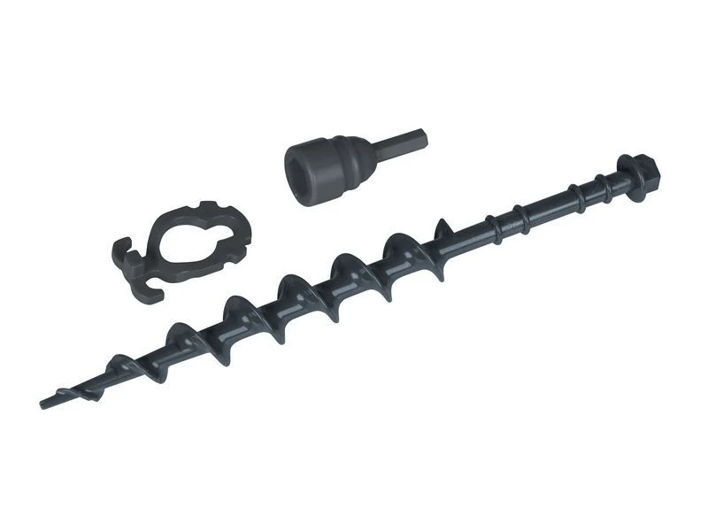 Bo-Camp Schroefharingenset 8 Stuks Kunststof Grijs 1 Bo-Camp Schroefharingenset 8 Stuks Kunststof Grijs