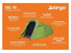 Vango Experience Tent Soul 100 8 Vango Experience Tent Soul 100 -TentCraft Verkoopwinkel 12 2 vango experience tent soul 100 eigenschapen buitenkant tersoult15077