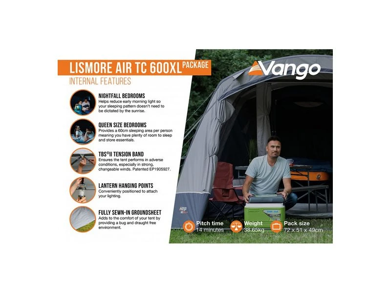 Vango Opblaasbare Tent Lismore Air Tc 600 Xl Package 5 Vango Opblaasbare Tent Lismore Air Tc 600 Xl Package - Afbeelding 5