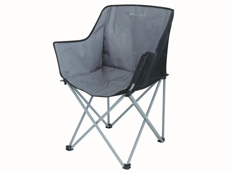 Eurotrail Vouwstoel Kampala Grijs-Zwart 1 Eurotrail Vouwstoel Kampala Grijs-Zwart