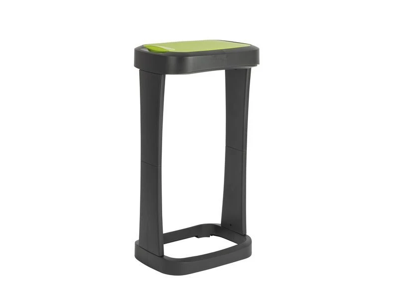 Rival - Vuilniszakhouder - Flip Lid - Groen/Zwart 1 Rival - Vuilniszakhouder - Flip Lid - Groen/Zwart
