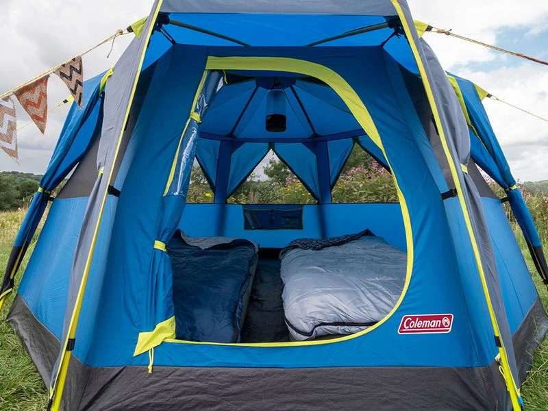 Coleman Familie Tent Octago Blue-lime 4 Coleman Familie Tent Octago Blue-lime - Afbeelding 4