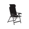 Crespo Kampeer Standen Stoel Ap-235 Air-deluxe Compact Zwart Kleur 80