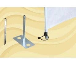 Bo-Camp Windschermharing 30 Cm 4 Stuks 7 Bo-Camp Windschermharing 30 Cm 4 Stuks -TentCraft Verkoopwinkel bo camp windscherm haring met plaat 4 stuks 4163900 2