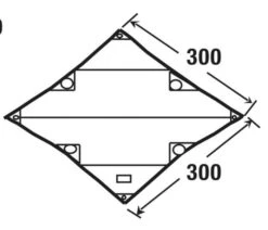 High Peak Tarp 1 -TentCraft Verkoopwinkel high peak tarp 1 afmeting 10030 2